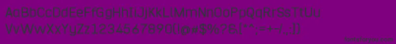 Hurufo  Numero Font – Black Fonts on Purple Background