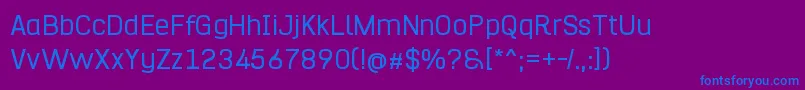 Hurufo  Numero Font – Blue Fonts on Purple Background