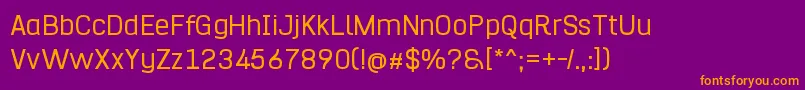 Hurufo  Numero Font – Orange Fonts on Purple Background