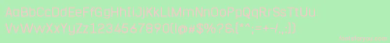 Hurufo  Numero Font – Pink Fonts on Green Background