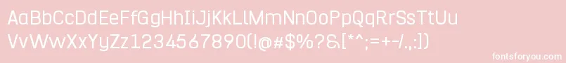 Hurufo  Numero Font – White Fonts on Pink Background