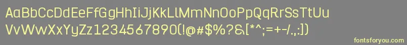 Hurufo  Numero Font – Yellow Fonts on Gray Background