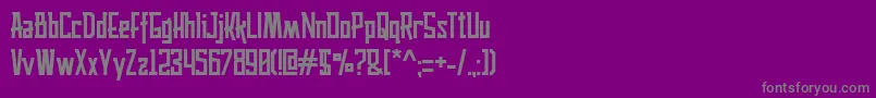 Шрифт husaeni – серые шрифты на фиолетовом фоне