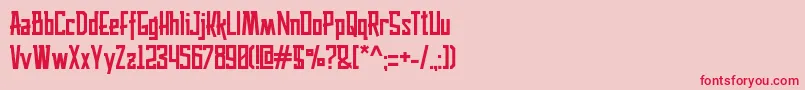 husaeni Font – Red Fonts on Pink Background