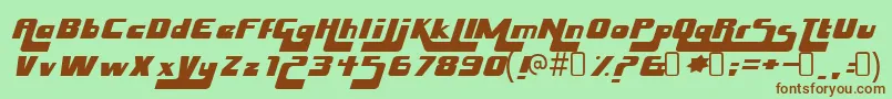 husky stash Font – Brown Fonts on Green Background