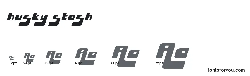 Husky stash Font Sizes