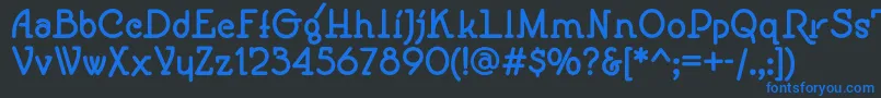 Speedballno1nfBold Font – Blue Fonts on Black Background