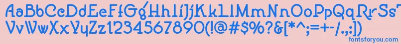Speedballno1nfBold Font – Blue Fonts on Pink Background