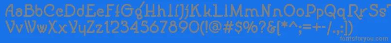 Fonte Speedballno1nfBold – fontes cinzas em um fundo azul