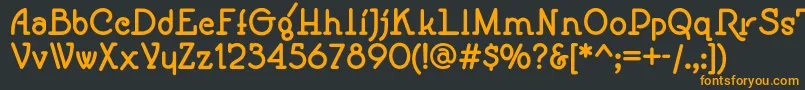 Speedballno1nfBold Font – Orange Fonts on Black Background