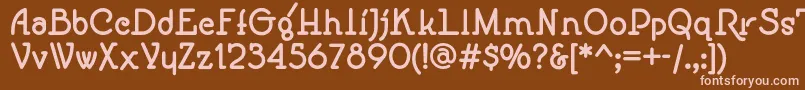 Speedballno1nfBold Font – Pink Fonts on Brown Background