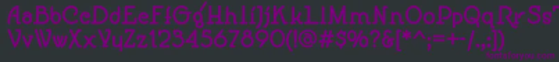 Czcionka Speedballno1nfBold – fioletowe czcionki na czarnym tle