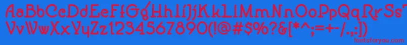 Speedballno1nfBold Font – Red Fonts on Blue Background