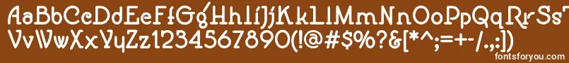 Speedballno1nfBold Font – White Fonts on Brown Background