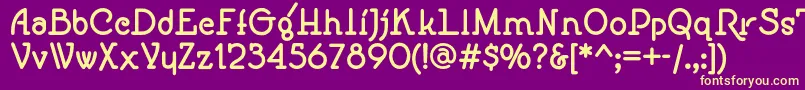 Speedballno1nfBold Font – Yellow Fonts on Purple Background