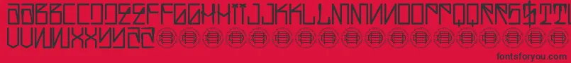 Hustlaz Demo Font – Black Fonts on Red Background