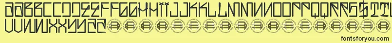 Hustlaz Demo Font – Black Fonts on Yellow Background