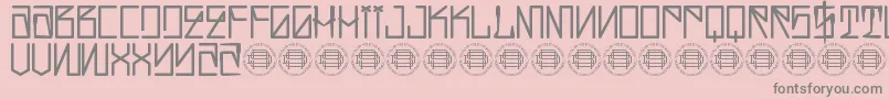 fuente Hustlaz Demo – Fuentes Grises Sobre Fondo Rosa