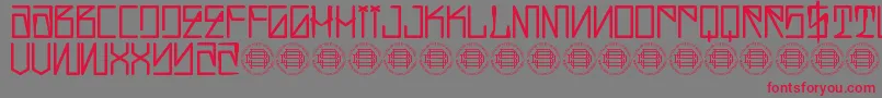 Hustlaz Demo Font – Red Fonts on Gray Background