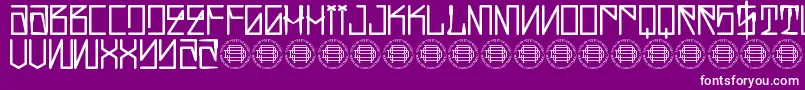 Hustlaz Demo Font – White Fonts on Purple Background