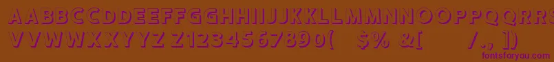 HUSTLE 2 free personal use Font – Purple Fonts on Brown Background
