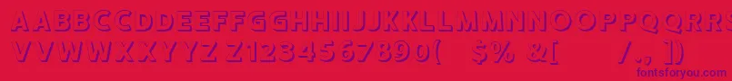 HUSTLE 2 free personal use Font – Purple Fonts on Red Background