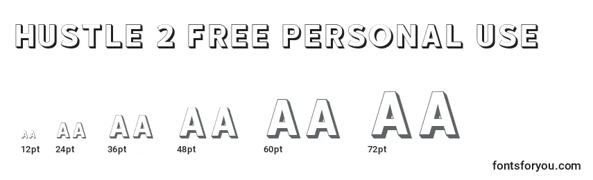 Größen der Schriftart HUSTLE 2 free personal use