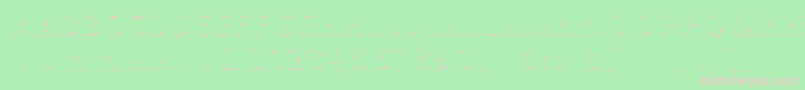 Czcionka HUSTLE 3 free personal use – różowe czcionki na zielonym tle