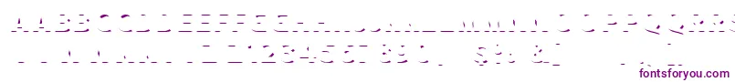 HUSTLE 3 free personal use-Schriftart – Violette Schriften auf weißem Hintergrund