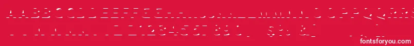 HUSTLE 3 free personal use Font – White Fonts on Red Background