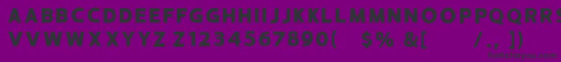 HUSTLE 4 free personal use-Schriftart – Schwarze Schriften auf violettem Hintergrund