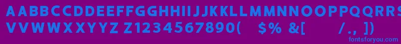Шрифт HUSTLE 4 free personal use – синие шрифты на фиолетовом фоне