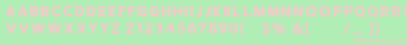 HUSTLE 4 free personal use Font – Pink Fonts on Green Background