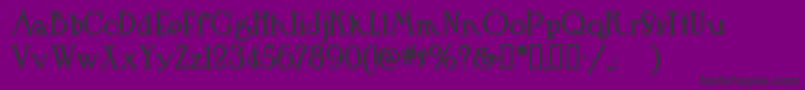 HUTSR    Font – Black Fonts on Purple Background