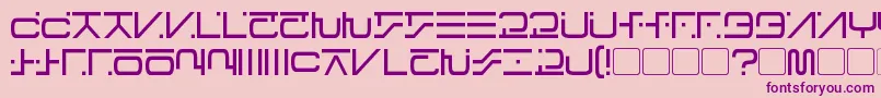 VisitorScript Font – Purple Fonts on Pink Background