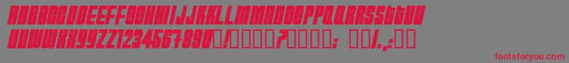 HYDRB    Font – Red Fonts on Gray Background