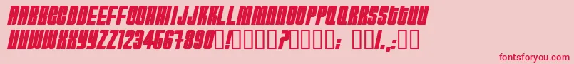 HYDRB    Font – Red Fonts on Pink Background