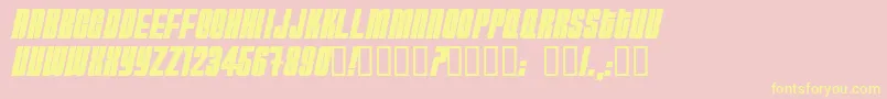 HYDRB    Font – Yellow Fonts on Pink Background