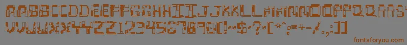 hydroge2 Font – Brown Fonts on Gray Background