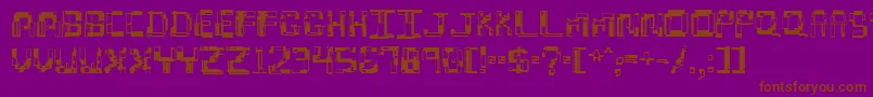 hydroge2 Font – Brown Fonts on Purple Background