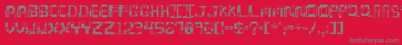 hydroge2 Font – Gray Fonts on Red Background