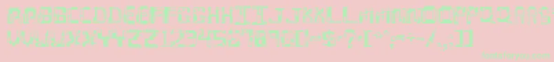 hydroge2 Font – Green Fonts on Pink Background