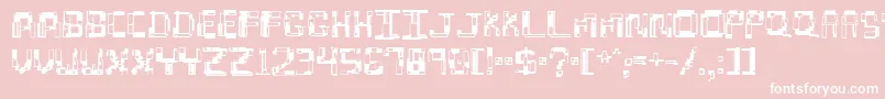 hydrogen Font – White Fonts on Pink Background