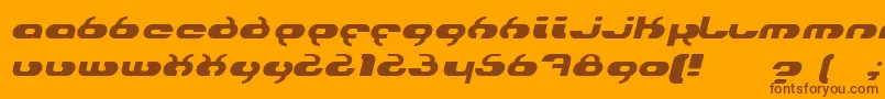 hydroi Font – Brown Fonts on Orange Background