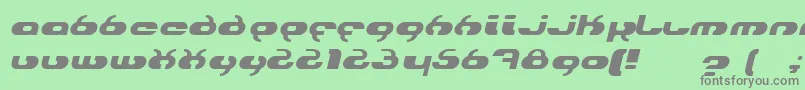 hydroi Font – Gray Fonts on Green Background