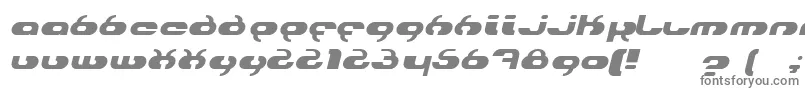 フォントhydroi – 白い背景に灰色の文字