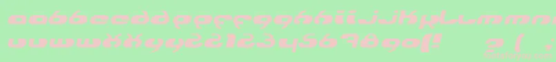 hydroi Font – Pink Fonts on Green Background