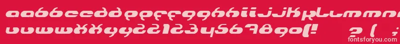 hydroi Font – Pink Fonts on Red Background
