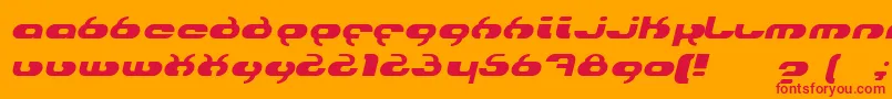 フォントhydroi – オレンジの背景に赤い文字