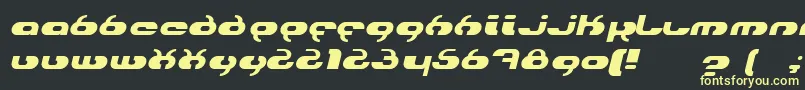 hydroi Font – Yellow Fonts on Black Background